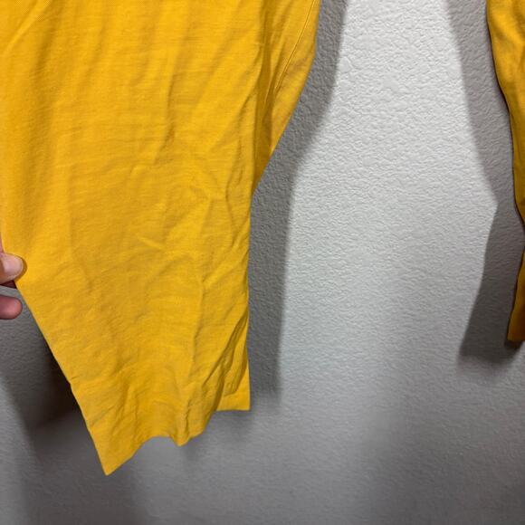 Halogen Plus Size 16 Belted Slim Ankle Paperbag Pants Yellow Mineral High Waist - Picture 5 of 10